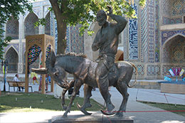 Памятник Насреддину Афанди, Бухара, Узбекистан